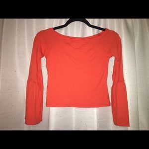 Top Shop off the shoulder crop top